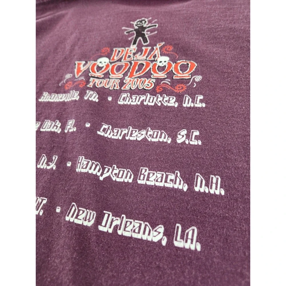 Vintage Gov't Mule Tour 2005‎ Concert T-shirt Purple Deja Voodoo Size Medium